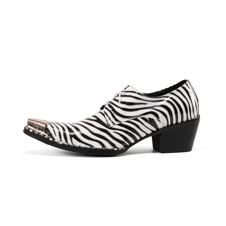 Dola  Italian Zebra High Heel Shoes #8119