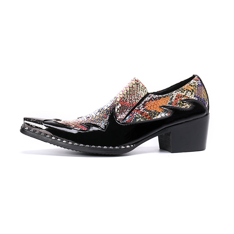 Dola Harvey Python High-Heel Dress Shoes #8075