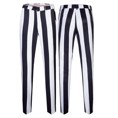 Colorblock Stripes Suit M8005