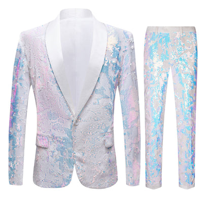 Ethereal Nebula Sequin Suit S8055