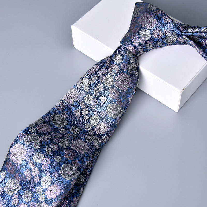 Vintage Floral Jacquard Tie T3005
