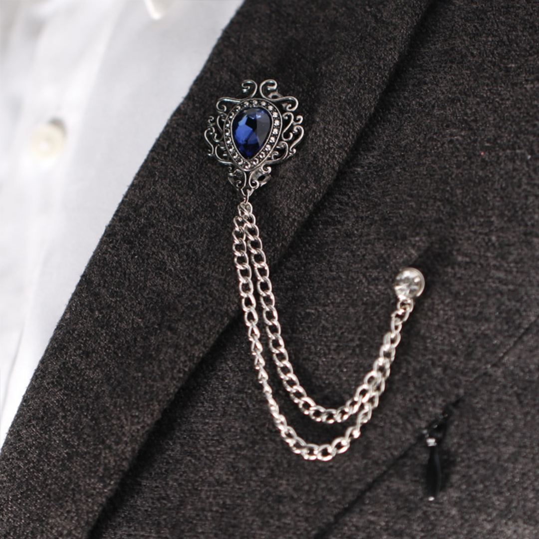 Fashion Rhinestone Suit Brooch A1017