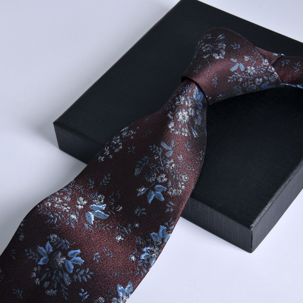 Vintage florale Jacquard-Krawatte T3014