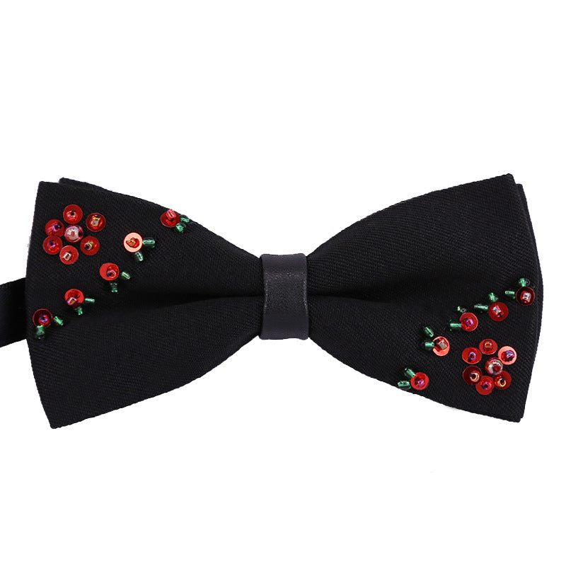 Embroidered Bow Tie T2006