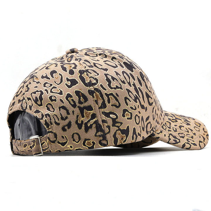 Gorra de béisbol con estampado de leopardo H7006