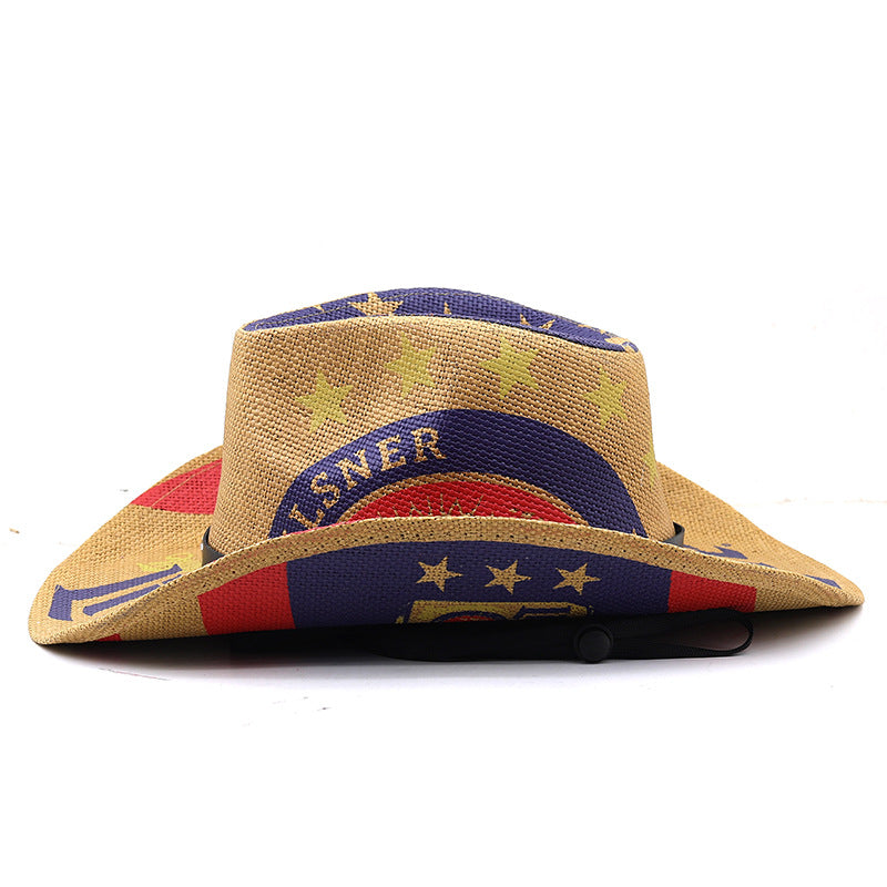 Printed Western Cowboy Hat H8040