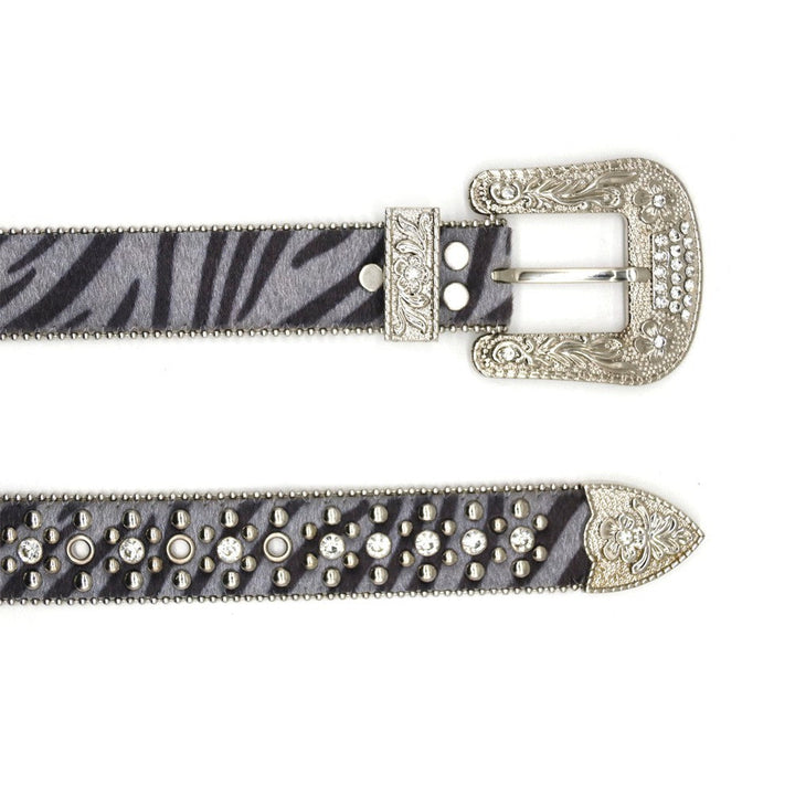 Cinturón de strass de leopardo B4012
