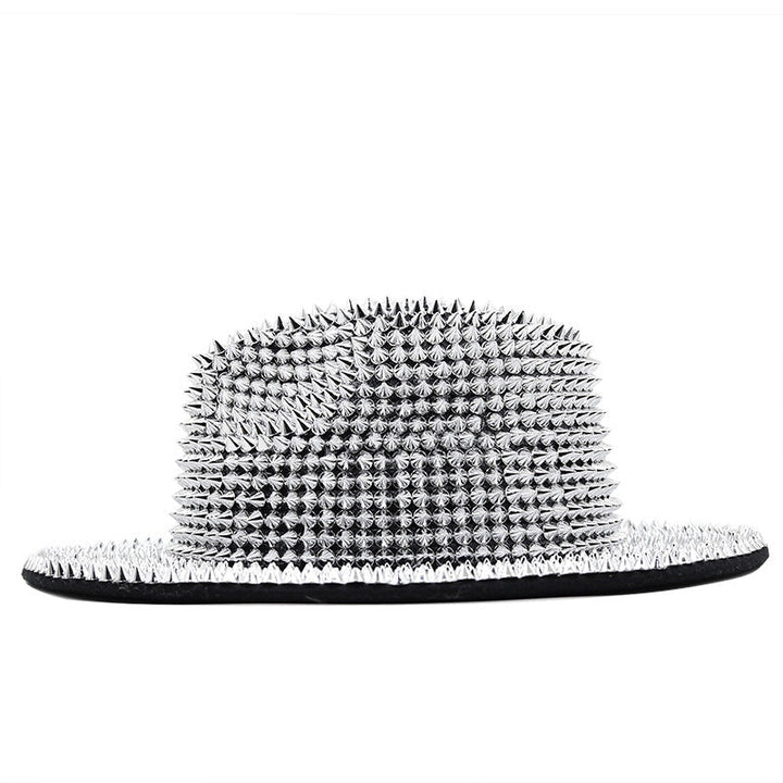 Sombrero de ala ancha con diamantes de imitación H9010