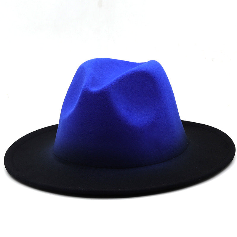 Jazz-Fedora-Hut mit Farbverlauf H8043