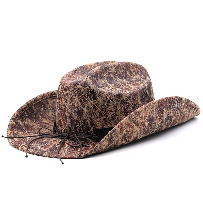 Western Cowboy Leather Hat H8039