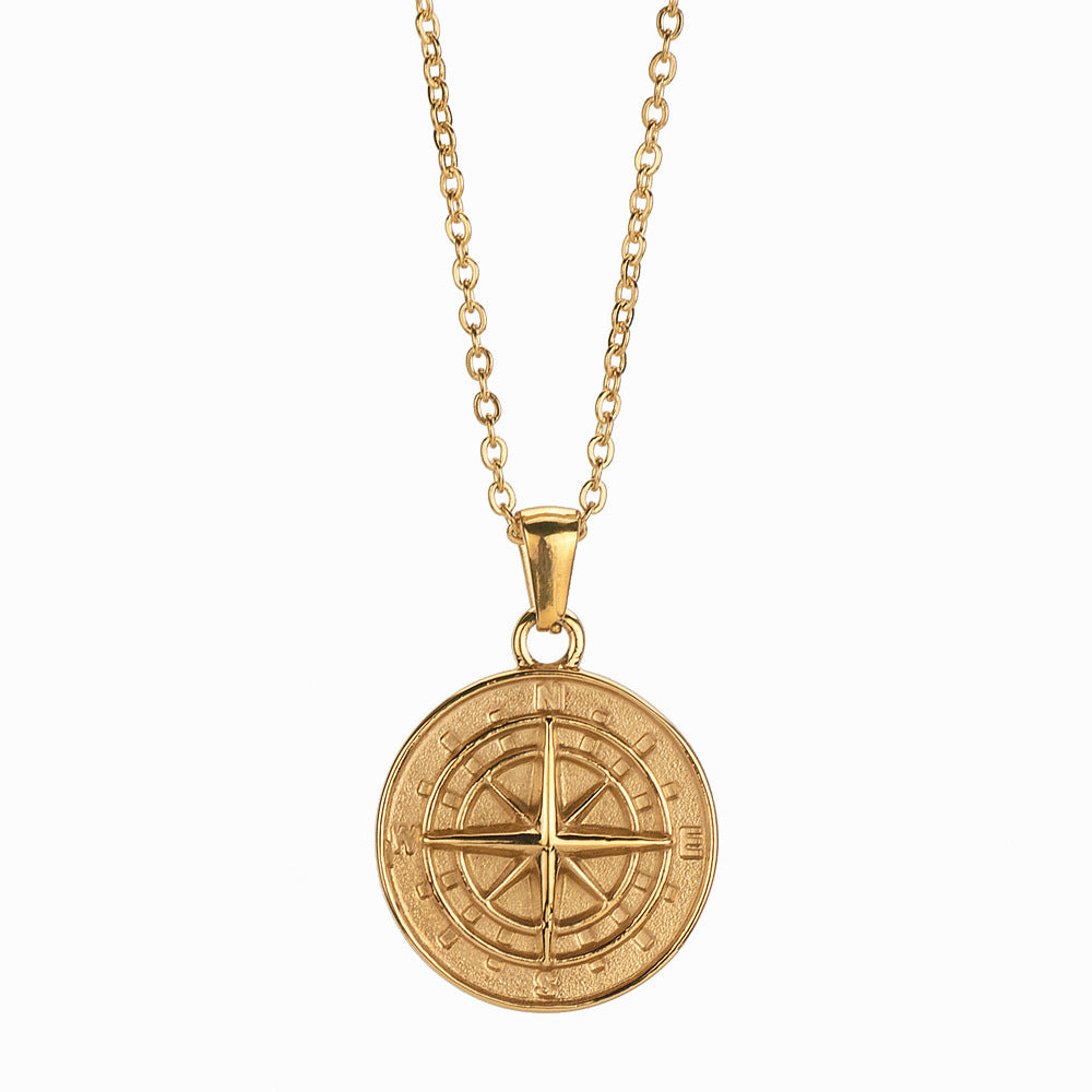 Compass Pendant Necklace A5022