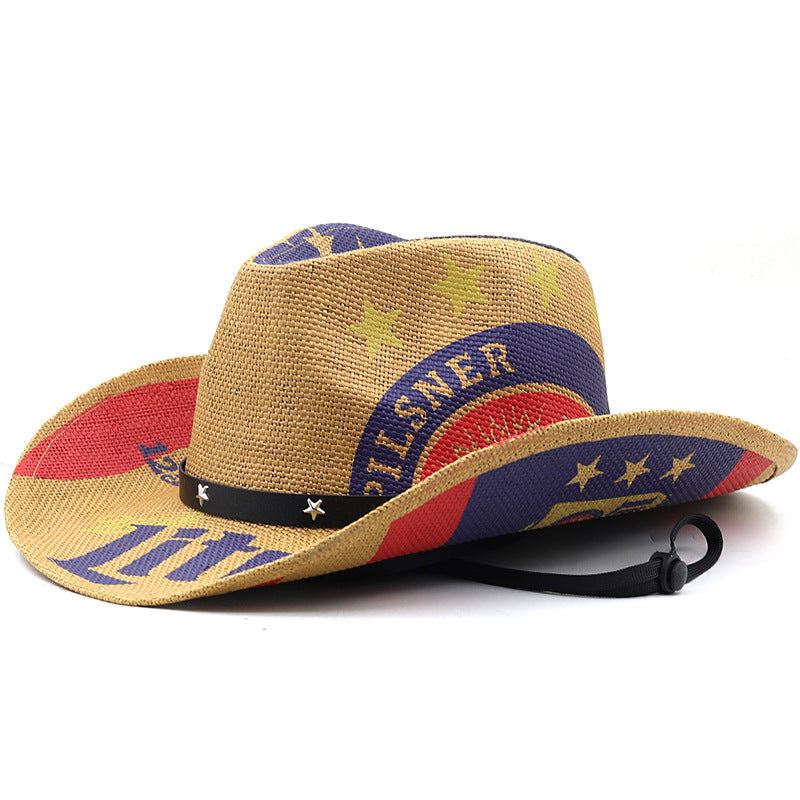 Sombrero de vaquero occidental estampado H8040