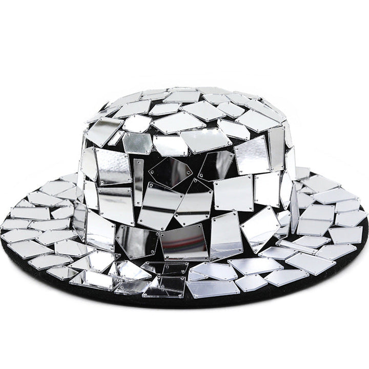 Ducapo-Hut mit breiter Krempe und durchgehenden Pailletten H9005